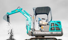 挖掘机短视频,工地上的力量与速度展示